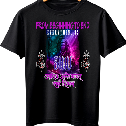 Unisex Black T-shirt_Everything is Shiv