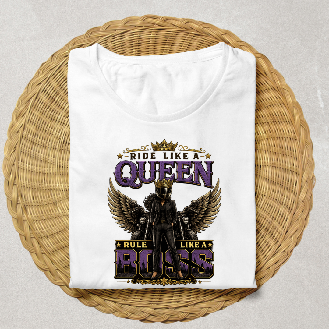 Ride Like a Queen_White