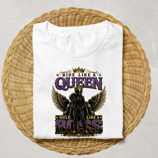 Ride Like a Queen_White
