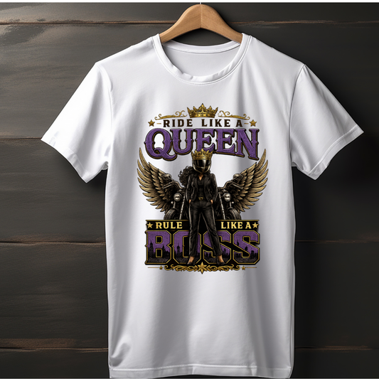 Ride Like a Queen_White