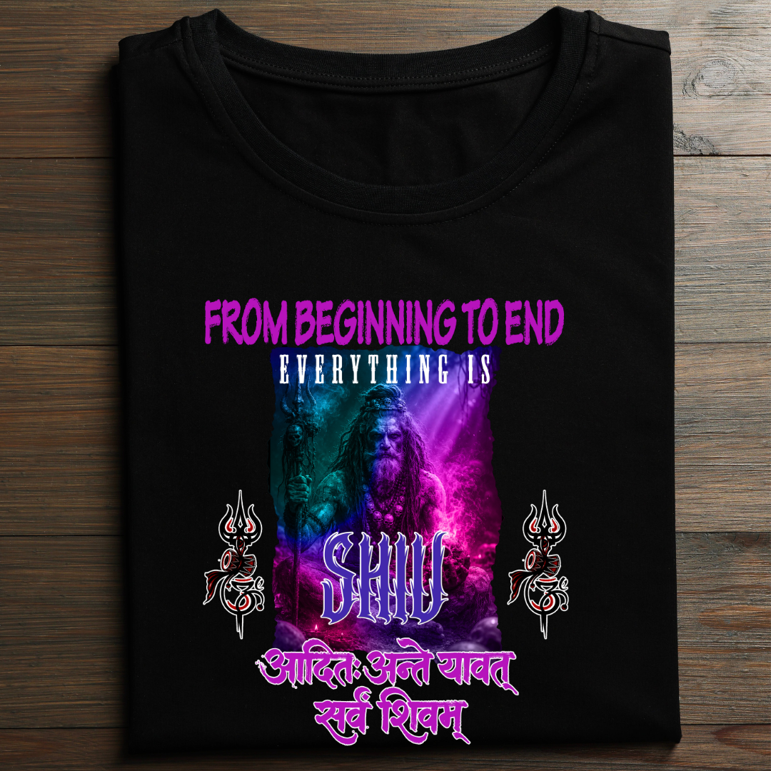 Unisex Black T-shirt_Everything is Shiv