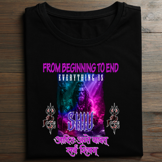 Unisex Black T-shirt_Everything is Shiv